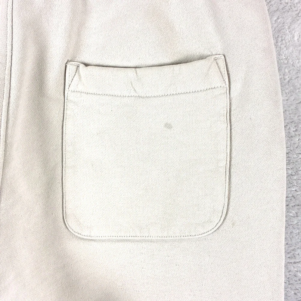 Arket Joggers Mens S Beige Drawstring Heavyweight Preppy Gym Workout Streetwear